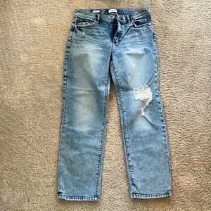 LOFT Outlet Light-wash Straight Jeans